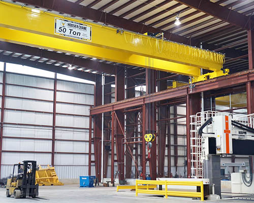 50 ton wrokshop bridge crane for sale 