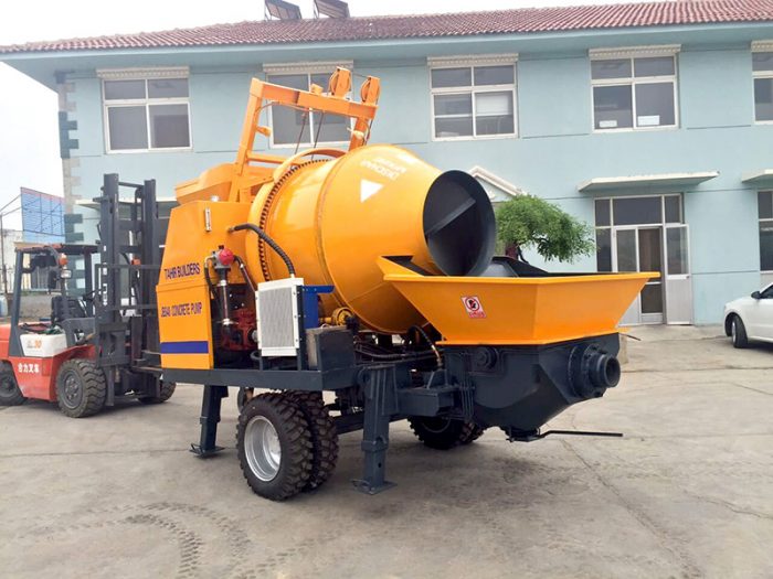 selling diesel concrete mixer with pumps
