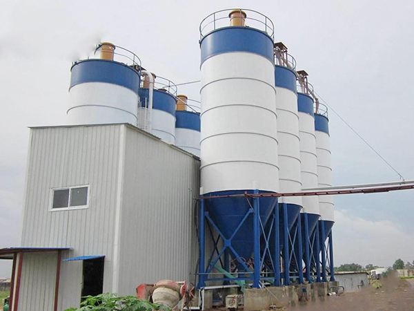 bolted cement silo for a concrete batching plant