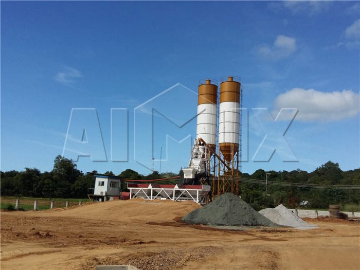 AJ-35 mini concrete batching plant for sale