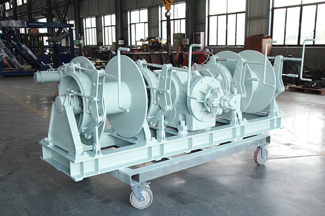 double drum hydraulic mooring winch