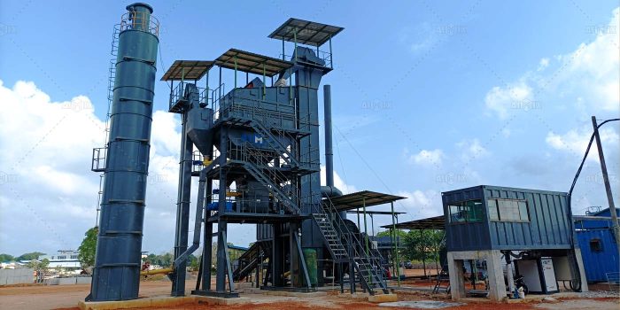 80 tph stationary asphalt batch plant for sale