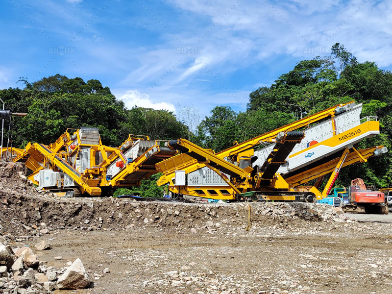 Mobile Stone Crushing Plant