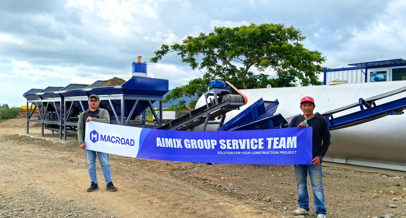 ALT40 drum mixing type asphalt plant install in Fiji