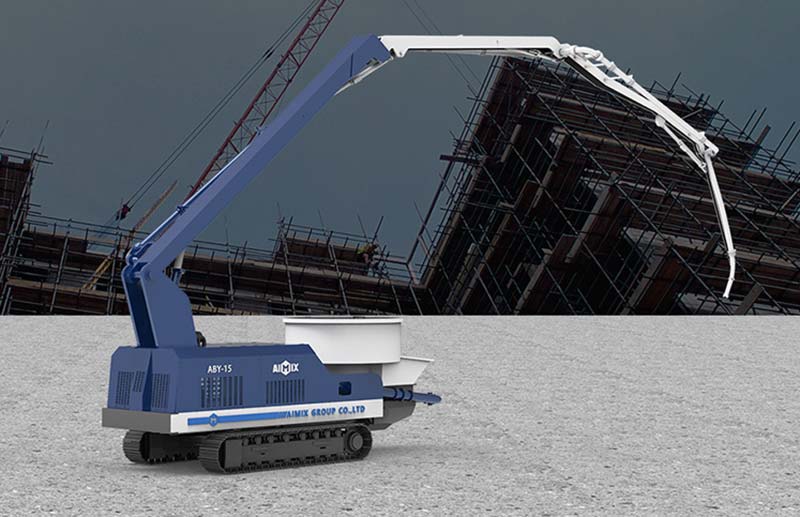 Crawler Type Boom Concrete Pump and Pan Mixer