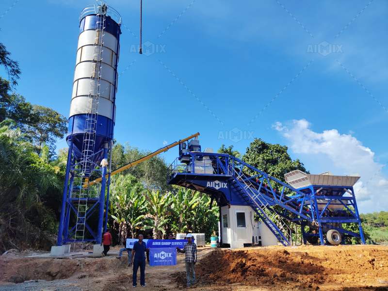 portable concrete plant